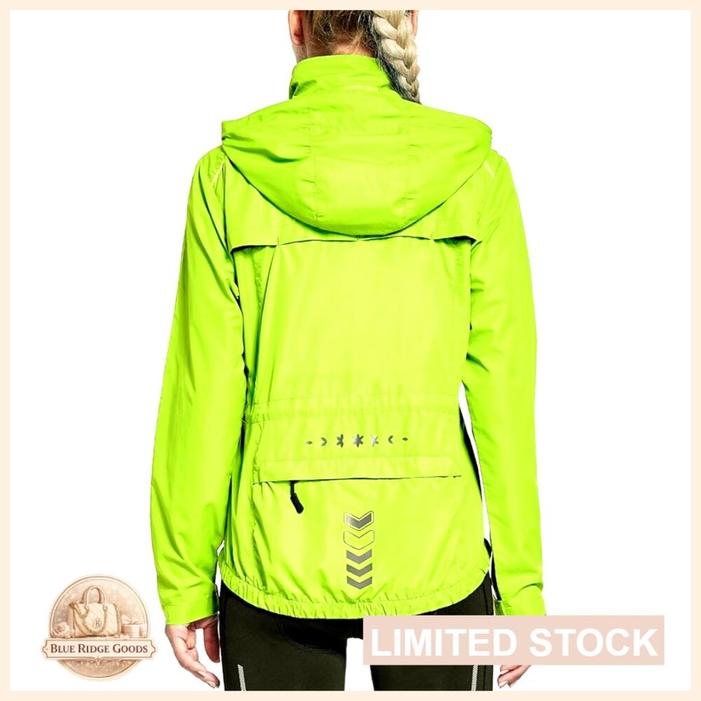 Lightweight Windproof Running Jacket Reflective H… - image 1